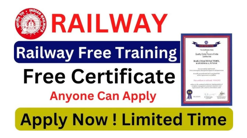 Indian Railways Free Training: 10वीं पास के लिए 18 दिन में नौकरी पाने का जबरदस्त मौका, यहाँ से करे आवेदन.. Indian Railways Free Training