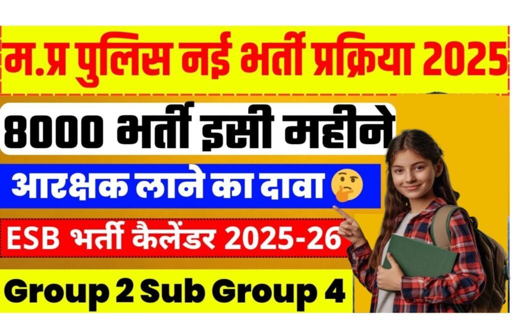 MP Police Constable And Sub Inspector Vacancy 2025